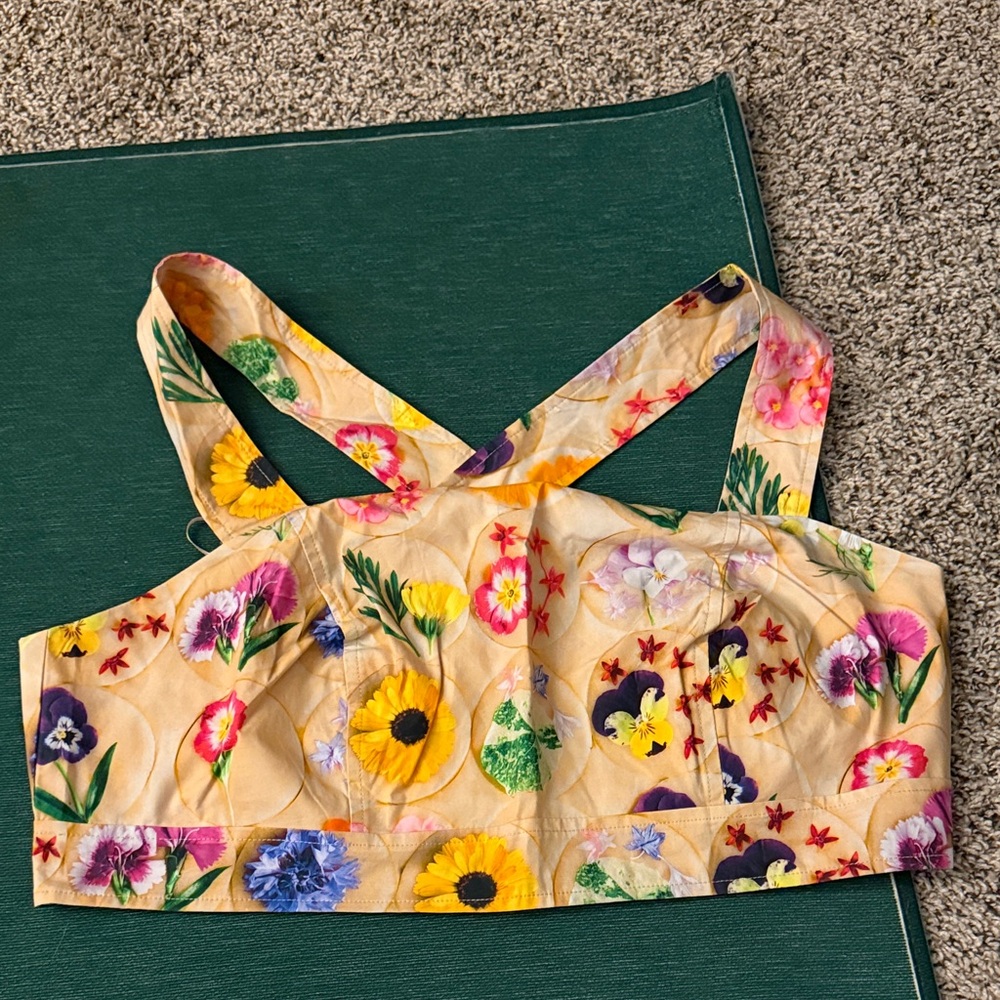 RACHEL ANTONOFF x LORIA STERN Floral Cookies Women's Top Size 15 (XL) Brand New